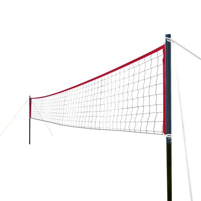 China Custom Logo Metal Tube Playground Sports Kit Beach Portable Volleyball Set With Pump for sale