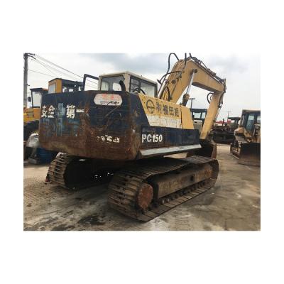 China Building Material Stores Low Price KOMATS PC150 Used Hydraulic Excavator Crawler Excavator for sale