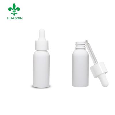 China 10ml 15ml 20ml 30ml 50ml PET Bottle Eco-friendly Wholesale Custom White Cosmetic Oil Dropper Bottle Plastic Oil Dropper Bottle for sale