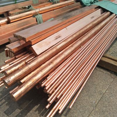 China Industrial C12200 / C11000 / C12000 Copper Round Bar Rod Large Stock for sale