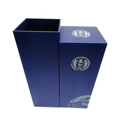 China Custom Factory Handmade Closed Mini Wine Bottle Gift Box Wine Glass Display Box Wine Packaging Gift Box for sale