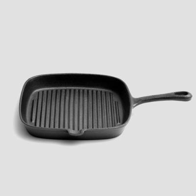 China Wholesale Non Stick Viable High Quality Enamel Coated Frying Pan Square Pan / Square Grill Pan for sale