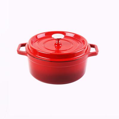 China Non Stick Sustainable High Quality Enamel Coated Cast Iron Casserole Sets for sale