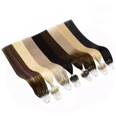 China Silk Stragiht Micro Loop Hair Extensions for sale