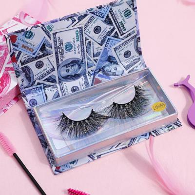 China Dramatic Hand Made Fluffy Box 25mm Mink Eyelash Private Label False Eyelash Packaging 100% Crisscross 3d Long Natural Free Shipping for sale