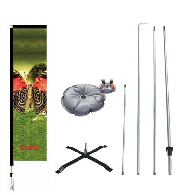 China Custom Healthcare Institutes Beach Flag Banner Pole With Different Flag Stands And Bases for sale