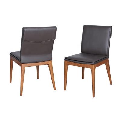 China High Back Stretch Nordic Leather Dining Chair For Dining Room for sale