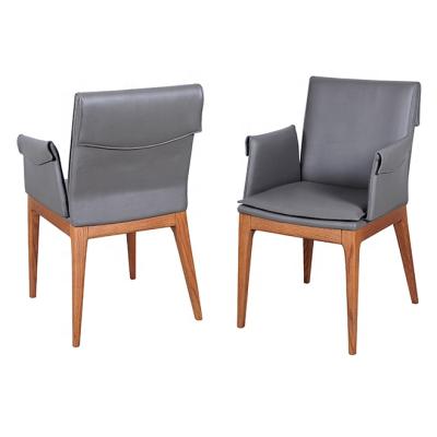 China Extendable Modern Furniture Dining Chair With Wooden Legs Home Dining Chair for sale