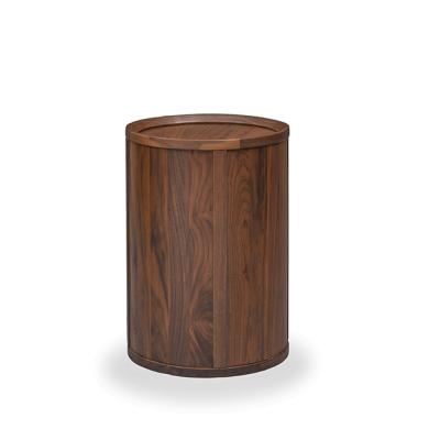 China Round Durable Wooden Sofa Side Table Italian Side Table Bed for sale