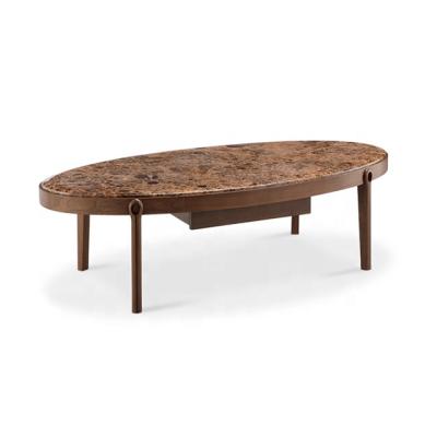 China Modern Contemporary Coffee Table Marble With Storage for sale