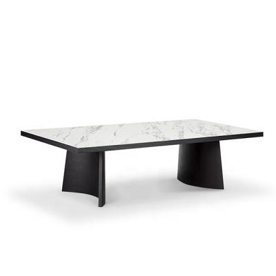 China Contemporary Unique Coffee Table Designer Modern Rectangular Coffee Tables With Wooden for sale