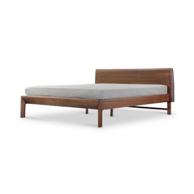 China Nordic Modern Elegance Style American Walnut Wooden Bed Queen Size For Furniture Bedroom for sale