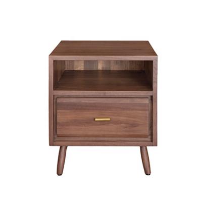 China Luxury Antique Wooden Elegance 2 Drawers Nightstands Custom Beside Bedroom Nightstand for sale