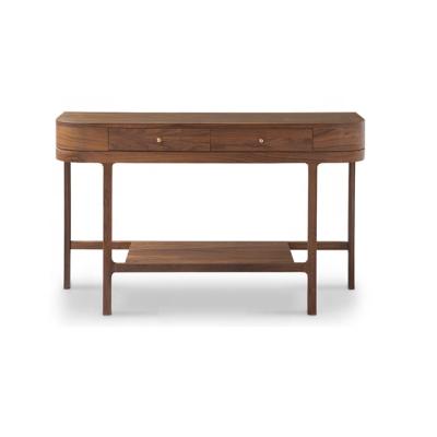 China Modern American Wooden Hall Living Room Furniture Console Table Entry Hallway Black Walnut Wood Cabinet for sale