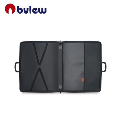 China Portable and Convenient Artist Supply A2 A3 A4 A5 Art Black PVC Folder Bag Material Document Bag for sale