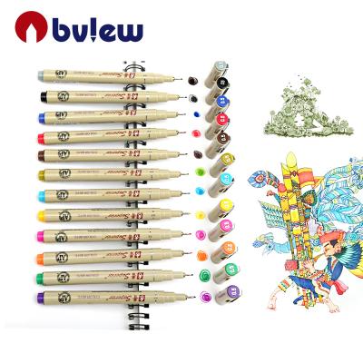 China Professional drawing pens technical drafting drawing colored fineliner pen for sale