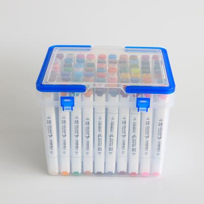 China 80 Colors Coloring Pen Set For Artist Painting High Quality Alcohol Based Marker for sale