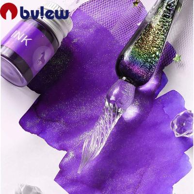 China Bview Art High Quality Crystal Glass Student Immersion Pen Fountain Ink Pens Kit for Painting Writing for sale