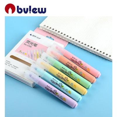 China office & School Markers//Promotional Highlighters Bview Art Hot Sale Cute Highlighter Pen Marker Set For Students Drawing Or Writing for sale