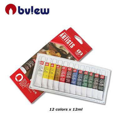 China Professional Paint Paint Supplies 12ml Oil Based Oil Paint Set For Artist Painting for sale