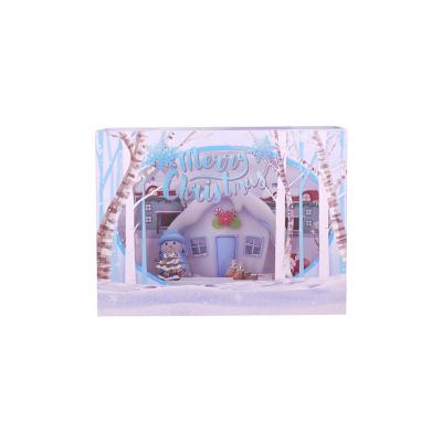 China Europe Customized Design Craft Merry Christmas Paper Gift Box for sale