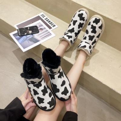 China Snow Boots Women's Wholesale Warm Winter Shoes Fashion Plush Unique Ankle Snow Boots for sale