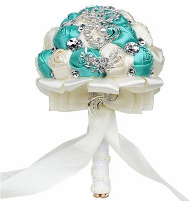 China Wedding bouquet for home decoration 18*25cm artificial flower bridal bouquet bride bridesmaid wedding for sale