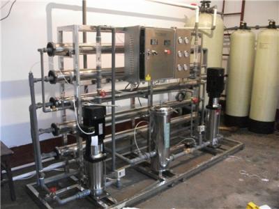 China Double Stage Pure Water Treatment Plant , RO Water Treatment Equipment 1 Ton Per Hour for sale