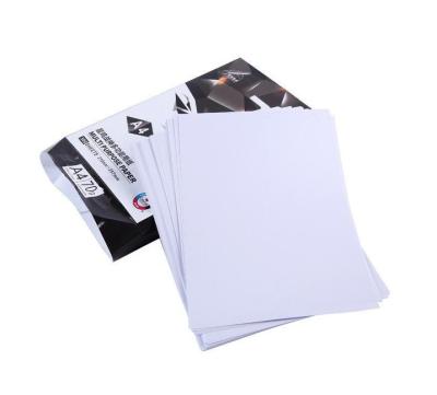 China Office Printing China Delivery 100% Pulp Print Paper A4 Size Copypaper 80 GSM 70GSM Reams A4 Copier Paper for sale