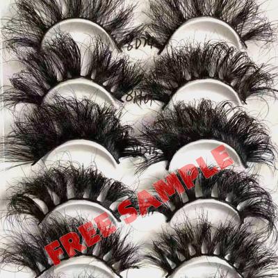 China Wholesale Reusable 3D False Eyelashes 25mm Fluffy Custom 25 Periods False Eyelashes Mink lashes lashes3d wholesale seller with lashbox packing for sale