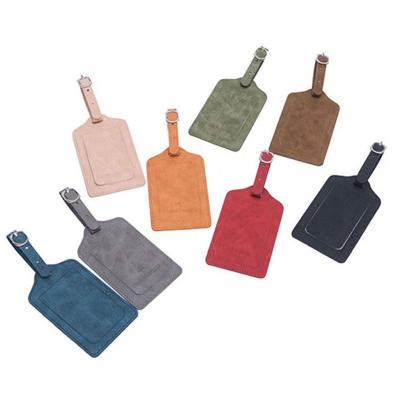 China Cheap Wholesale Custom Color Eco - Friendly Blank Leather Luggage Tag for sale