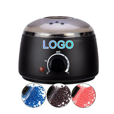 China Professional Black Pink Hair Removal Private Label Home Making Electric Hot Wax Warmer Hair Removal Kit Wax Heater for sale