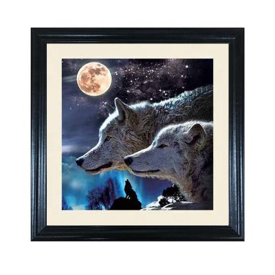 China Europe Wholesale 5D Prints Wolf 5D Lenticular Picture For Decoration for sale