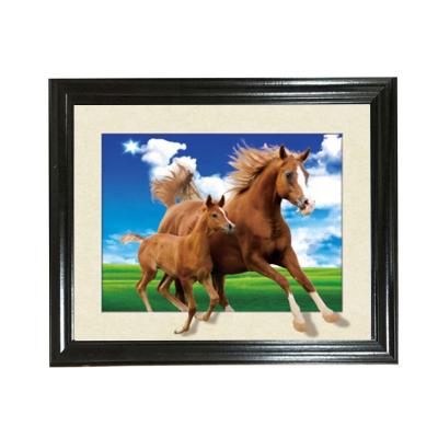 China China Supplier Europe 5D Horse Picture 5d Lenticular Picture Frame for sale