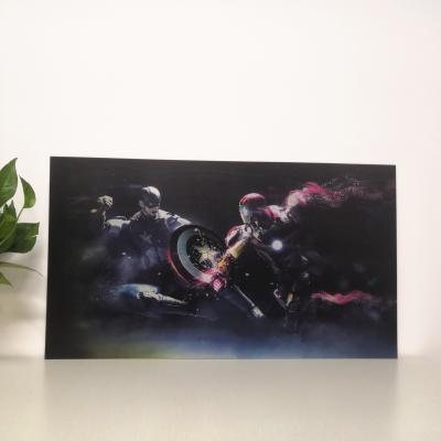 China Custom 3d lenticular poster 3d lenticular poster superheroes of Europe design for wholesale for sale