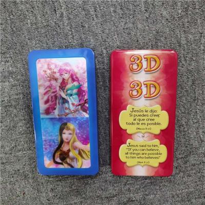 China Custom Metal 3D Lenticular Kids Stationery Box 3D Stationery Box For School for sale