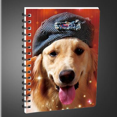 China high quality 3D custom with cover 3D lenticular notebook for school for sale