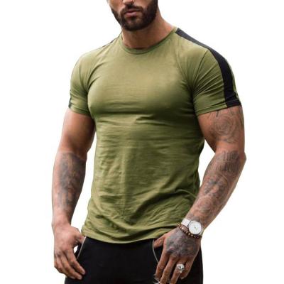 China Men's Workout Gym Cotton T-shirts Men's Activewear Sports Fitness T-shirts Breathable for sale