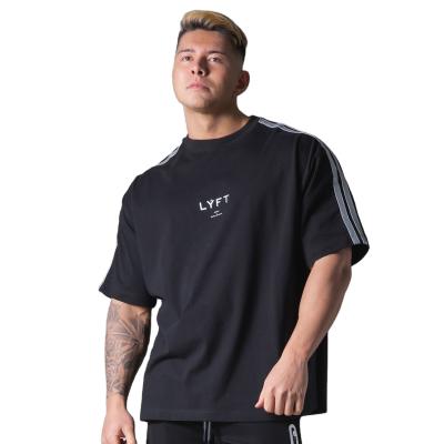 China New Breathable Sports Cotton T-shirt For Men With Round Neck Leisure Fitness Short Sleeves for sale