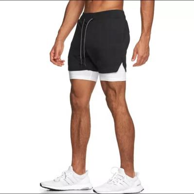 China 2021 New Outdoor Dual Current Fitness Sports Leisure Training Sweat Gym Men's Breathable Shorts for sale