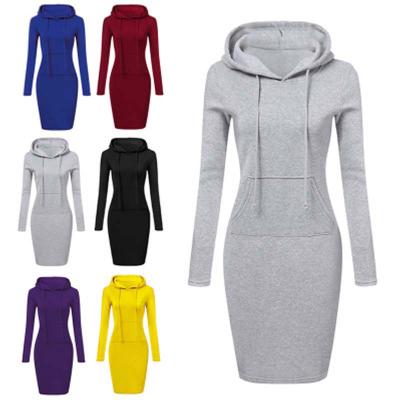 China 2020 Fashion Plain Anti-pilling Fashion Color Blocking Simple Cloth Hoodies Women Sweater Sweatshirts Cloth Pullover Hoodies for sale