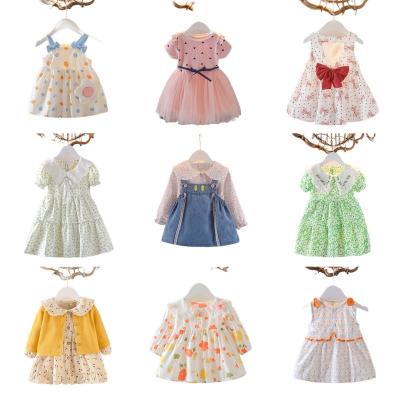 China High Quality Newborn Anti-wrinkle Baby Summer Suit Clothes Girl Boutique Skirt for sale