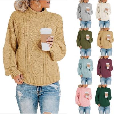 China Winter Women's Sweater Wool Cardigan Anti-pilling Ladies Sweater Knitted Women's Sweater Coat for sale