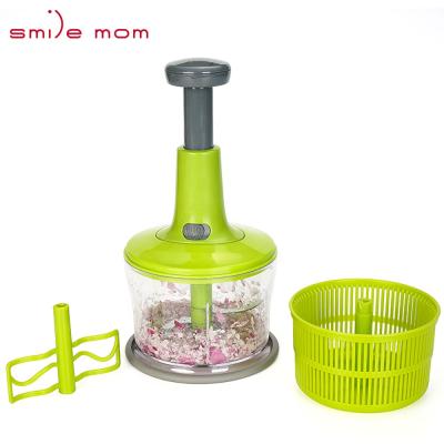 China Smile Mom Amazon Onion Press Viable Chopper Garlic Kitchen Slicer Food Chopper Kitchen Accessories for sale