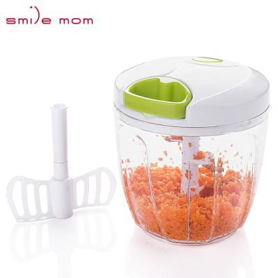 China Smile Mama 5 Blade Viable Cutter Vegetable Mini Speedy Chopper Food Slicer Garlic for sale