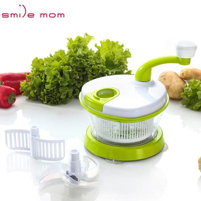 China Viable Mama Smile 4 in 1 Egg Mixer and Food Processor Separator - Vegetable Dryer - Fast Food Chopper Through Rotating Handle for sale