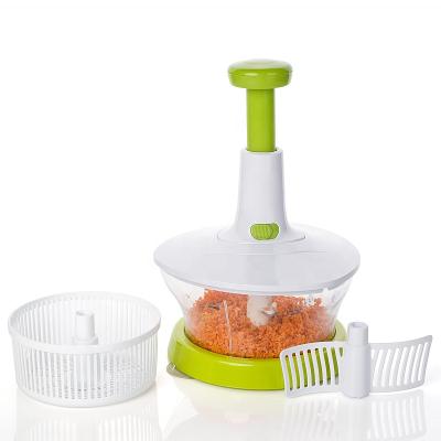 China Sustainable Smile Mum 3 in 1 Multi Manual Food Processor Quick Mixing Eggs - Vegetable Press Food Onion Hand Cleaver for sale