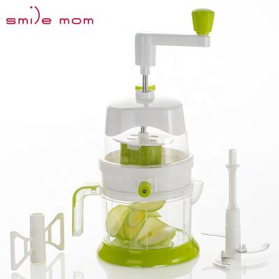 China Viable Mama 3 in 1 Vegetable Kitchen Cleaver - Smile Mix Eggs - Spiral Vegetable Slicer Spiralizer Kitchen Instruments for sale