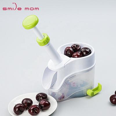 China Smile Mom 2021 Fruit Tool Hand Cherry Grape Corer Cherry Pitter Viable Kitchen Accessories for sale