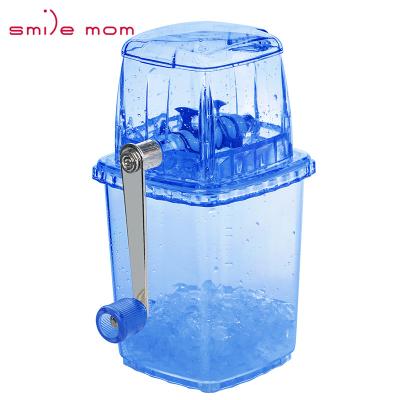 China Household Use Plastic Smile Mom Snow Cone Maker Block Ice Crusher Kitchen Instruments Home Instruments for sale